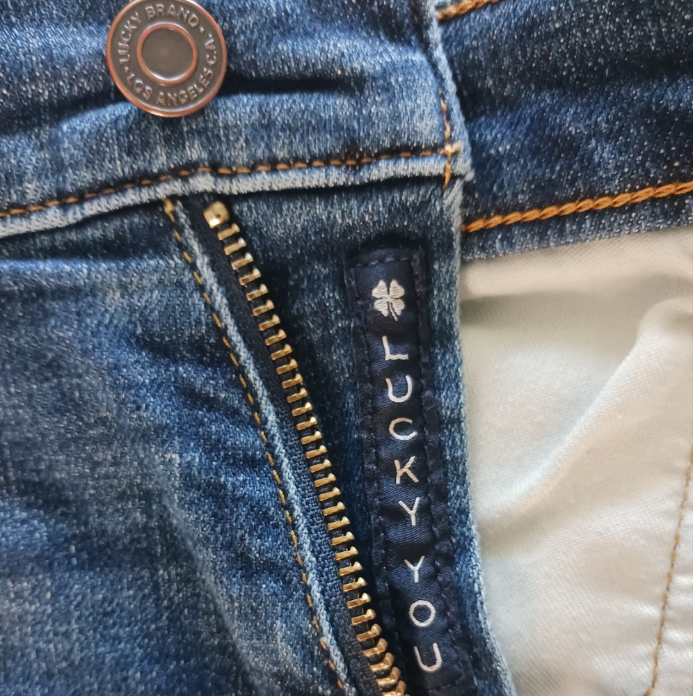 Men's Lucky Brand Blue Jeans 221 Straight 38W x 32L preowned - Picture 2 of 7